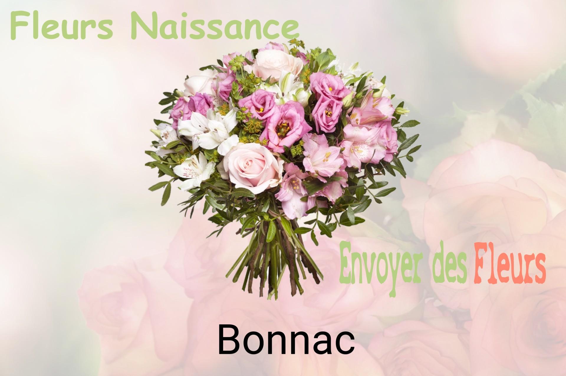 Bouquet de fleurs de naissance livré à Bonnac